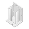 NEW TRENDY Kabina prysznicowa przyścienna drzwi przesuwne SOFTI 120x100x200 EXK-3943